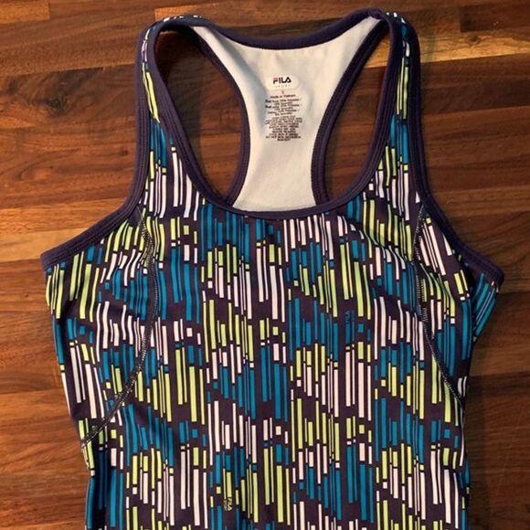 Fila Women's Athletic Racer Tank Top Sz Small - Picture 1 of 3